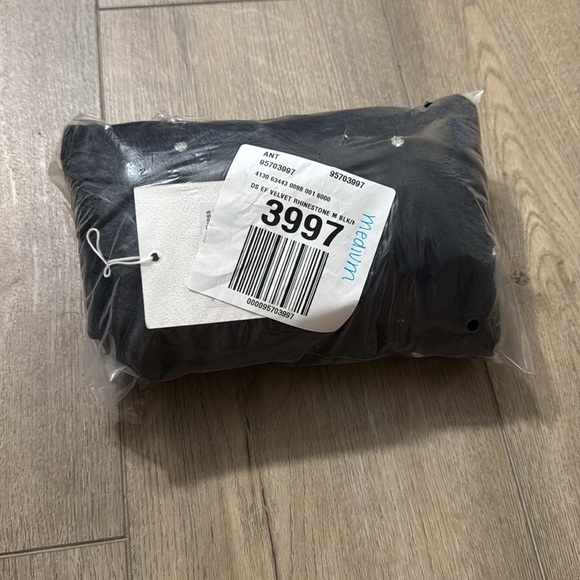 NWT! Anthro Endless Rose Strapless Rhinestone-Embellished Velvet Mini Dress 🕸️ - Picture 7 of 7